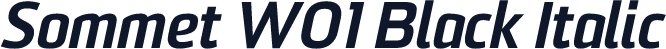 Sommet W01 Black Italic