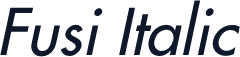 Fusi Italic