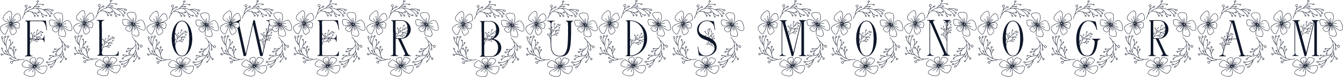 Flower Buds Monogram