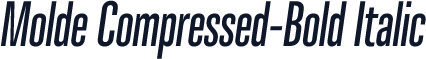 Molde Compressed-Bold Italic