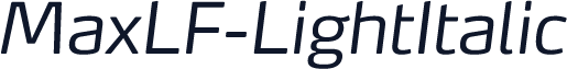 MaxLF-LightItalic