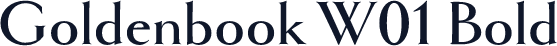 Goldenbook W01 Bold
