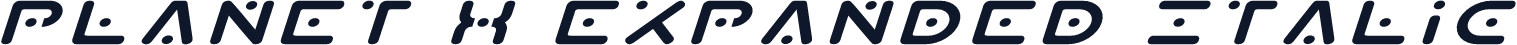 Planet X Expanded Italic