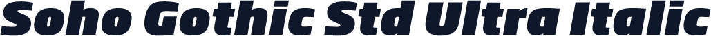 Soho Gothic Std Ultra Italic