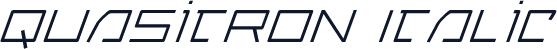 Quasitron Italic