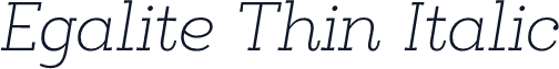 Egalite Thin Italic