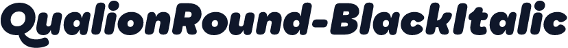 QualionRound-BlackItalic