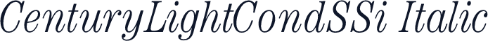 CenturyLightCondSSi Italic