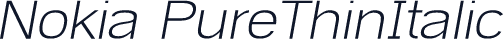 Nokia PureThinItalic
