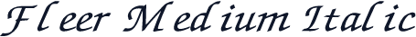 Fleer Medium Italic