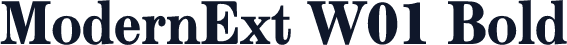 ModernExt W01 Bold