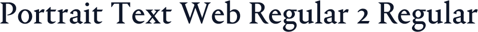 Portrait Text Web Regular 2 Regular