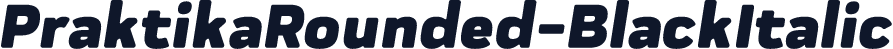 PraktikaRounded-BlackItalic