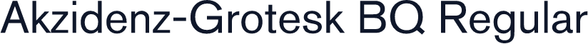Akzidenz-Grotesk BQ Regular