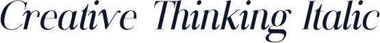 Creative Thinking Italic