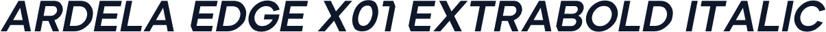Ardela Edge X01 ExtraBold Italic