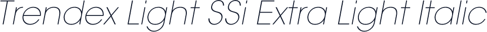 Trendex Light SSi Extra Light Italic