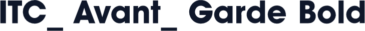 ITC_ Avant_ Garde Bold