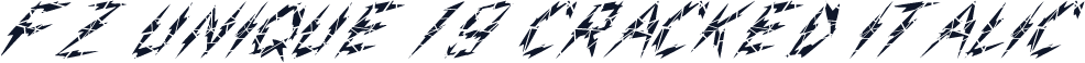 FZ UNIQUE 19 CRACKED ITALIC