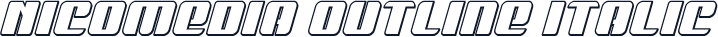 Nicomedia Outline Italic