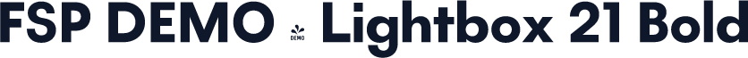 FSP DEMO - Lightbox 21 Bold
