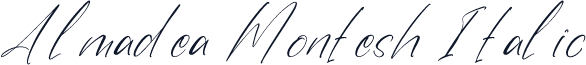 Almadea Montesh Italic