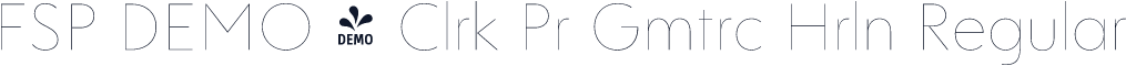 FSP DEMO - Clrk Pr Gmtrc Hrln Regular