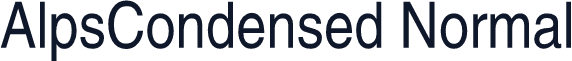 AlpsCondensed Normal
