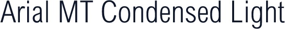 Arial MT Condensed Light