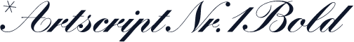 *Artscript Nr.1 Bold
