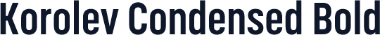 Korolev Condensed Bold