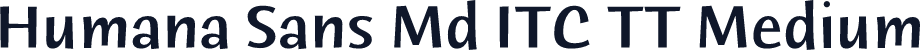Humana Sans Md ITC TT Medium