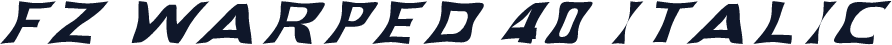 FZ WARPED 40 ITALIC