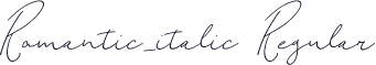 Romantic_italic Regular