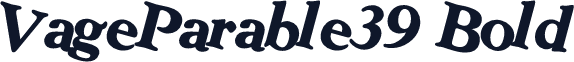VageParable39 Bold