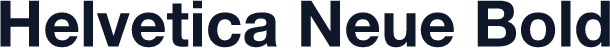Helvetica Neue Bold