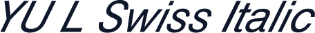 YU L Swiss Italic