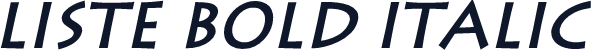 Liste Bold Italic