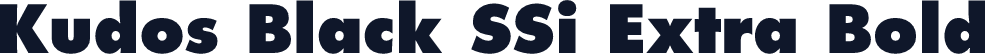 Kudos Black SSi Extra Bold