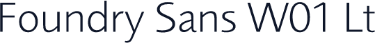 Foundry Sans W01 Lt