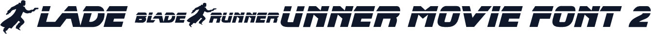 Blade Runner Movie Font 2