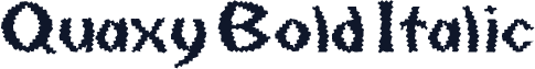 Quaxy Bold Italic