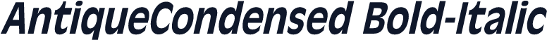 AntiqueCondensed Bold-Italic