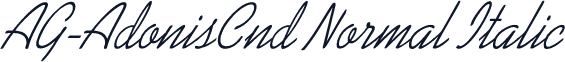 AG-AdonisCnd Normal Italic