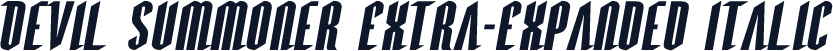 Devil Summoner Extra-Expanded Italic