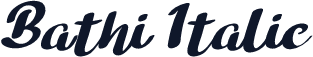 Bathi Italic