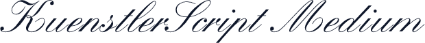 KuenstlerScript Medium