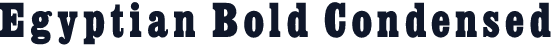 Egyptian Bold Condensed