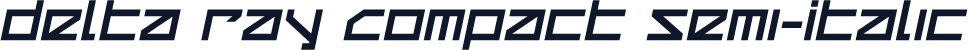 Delta Ray Compact Semi-Italic
