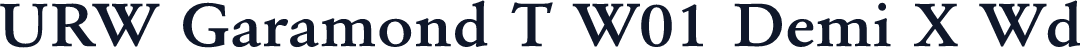 URW Garamond T W01 Demi X Wd